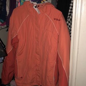 Columbia snow jacket with hoodie